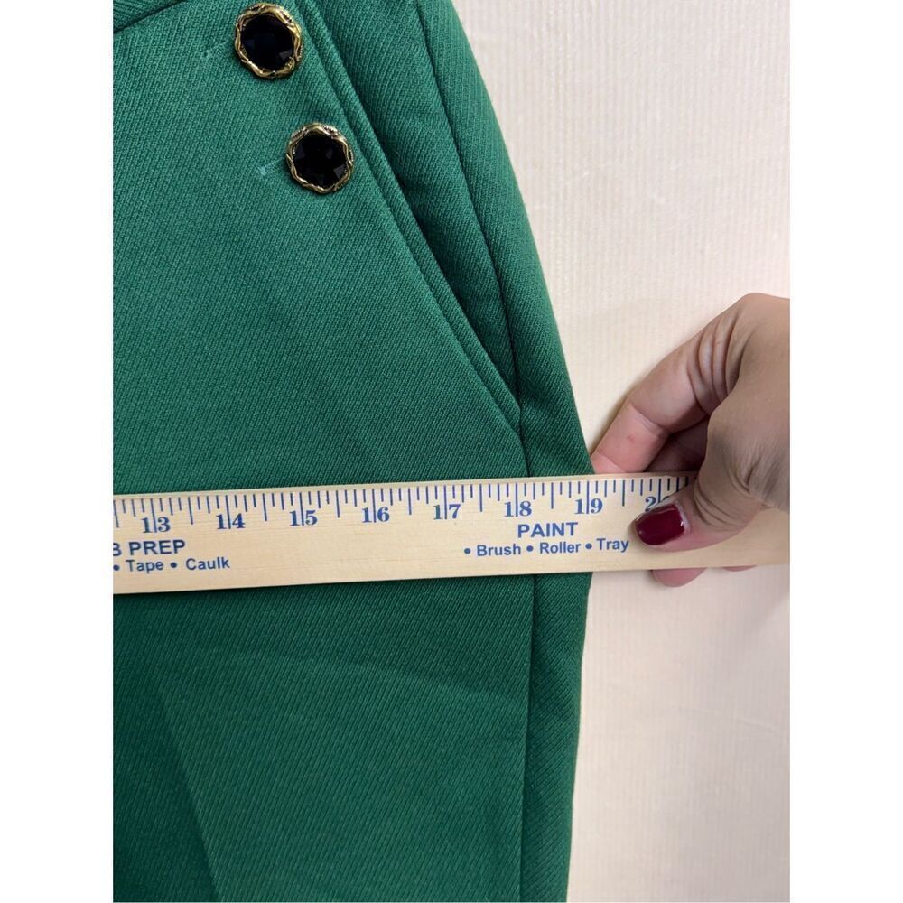 Halogen x Atlantic Pacific green high waisted trousers workwear office sz 8 - Picture 6 of 10